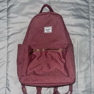 Mauve colored Hershel Backpack in size small